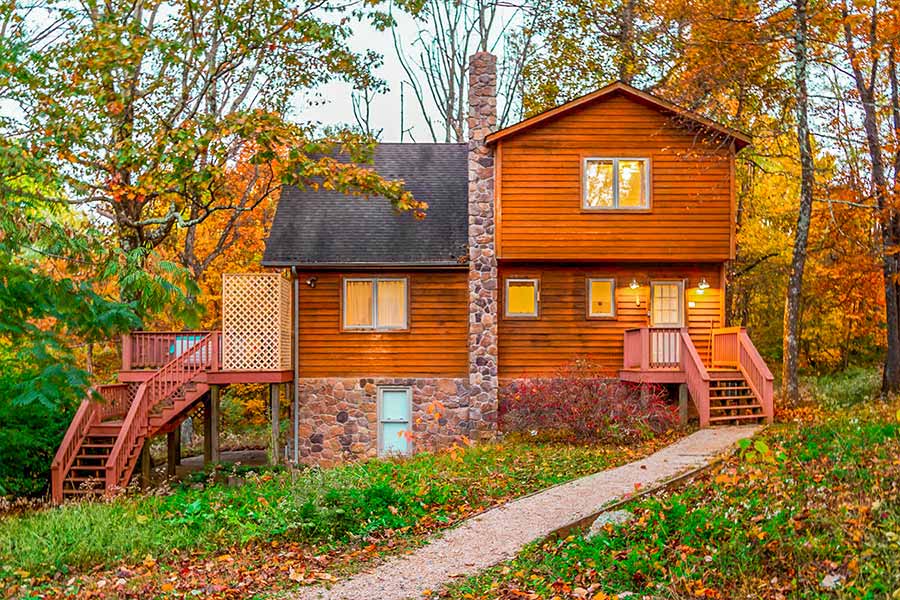 Sherando Cabin for Rent in Blue Ridge Mountains Virginia, Exterior