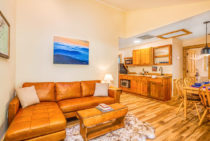 Hanging Rock Cabin, Living Room, Kitchen, Love Ridge Mountain Lodging VA